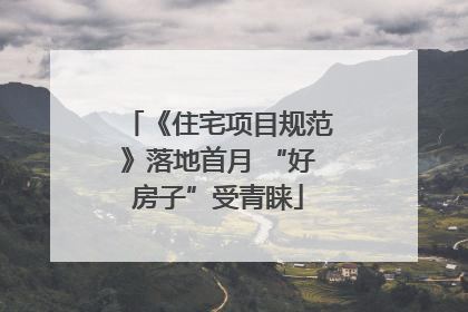 《住宅项目规范》落地首月 “好房子”受青睐