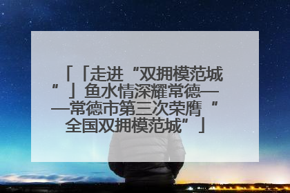 「走进“双拥模范城”」鱼水情深耀常德——常德市第三次荣膺“全国双拥模范城”