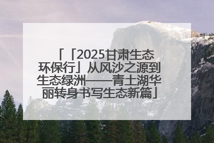 「2025甘肃生态环保行」从风沙之源到生态绿洲——青土湖华丽转身书写生态新篇