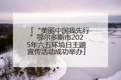 “美丽中国我先行”鄂尔多斯市2025年六五环境日主题宣传活动成功举办