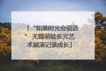 “如果时光会说话” 无锡萌娃多元艺术展演记录成长