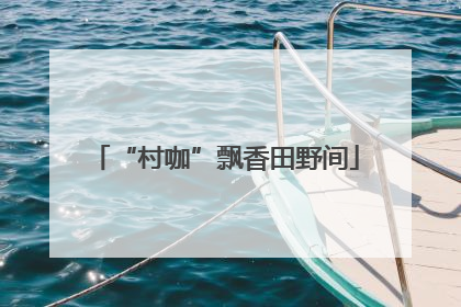 “村咖”飘香田野间