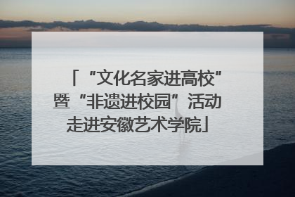 “文化名家进高校”暨“非遗进校园”活动走进安徽艺术学院