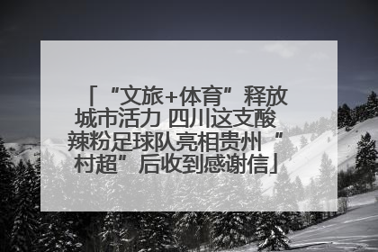 “文旅+体育”释放城市活力 四川这支酸辣粉足球队亮相贵州“村超”后收到感谢信