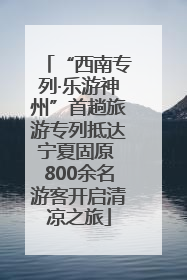“西南专列·乐游神州”首趟旅游专列抵达宁夏固原 800余名游客开启清凉之旅