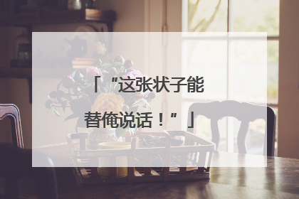 “这张状子能替俺说话！”