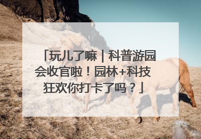 玩儿了嘛｜科普游园会收官啦！园林+科技狂欢你打卡了吗？