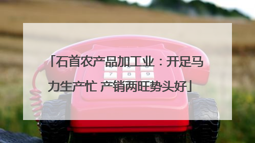 石首农产品加工业：开足马力生产忙 产销两旺势头好