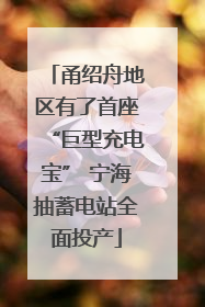 甬绍舟地区有了首座“巨型充电宝” 宁海抽蓄电站全面投产