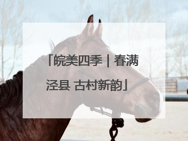 皖美四季｜春满泾县 古村新韵