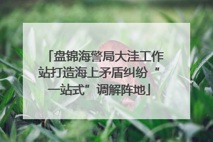 盘锦海警局大洼工作站打造海上矛盾纠纷“一站式”调解阵地