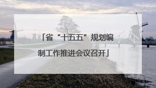 省“十五五”规划编制工作推进会议召开
