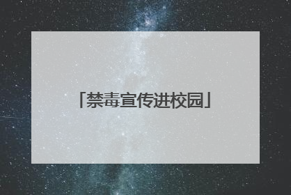 禁毒宣传进校园