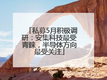 私募5月积极调研：安集科技最受青睐，半导体方向最受关注
