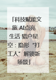 科技赋能文旅 AI点亮生活 猎户星空：隐形“打工人”解锁新场景