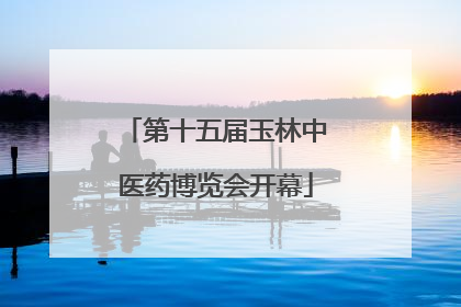 第十五届玉林中医药博览会开幕