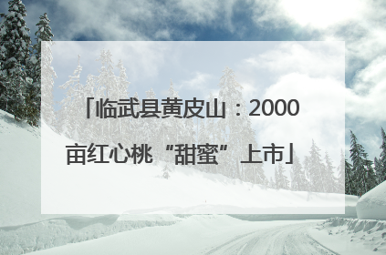 临武县黄皮山：2000亩红心桃“甜蜜”上市