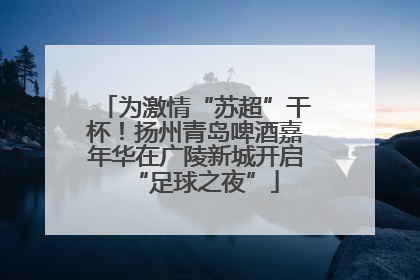 为激情“苏超”干杯！扬州青岛啤酒嘉年华在广陵新城开启“足球之夜”