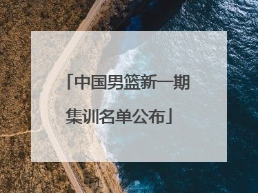中国男篮新一期集训名单公布