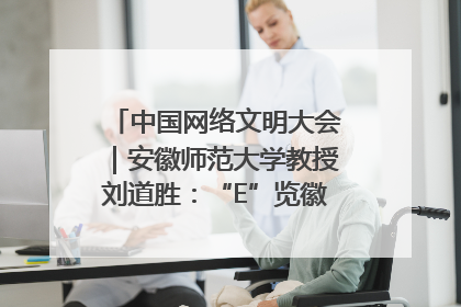 中国网络文明大会｜安徽师范大学教授刘道胜：“E”览徽风，构筑中华民族共有精神家园