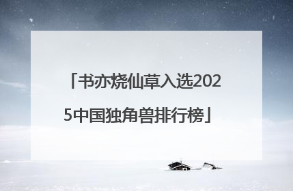 书亦烧仙草入选2025中国独角兽排行榜