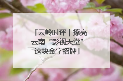 云岭时评｜擦亮云南“影视天堂”这块金字招牌