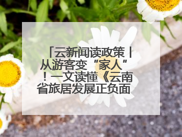 云新闻读政策丨从游客变“家人”！一文读懂《云南省旅居发展正负面清单》→