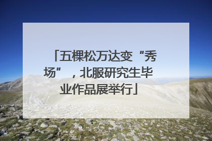 五棵松万达变“秀场”，北服研究生毕业作品展举行