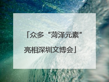 众多“菏泽元素”亮相深圳文博会