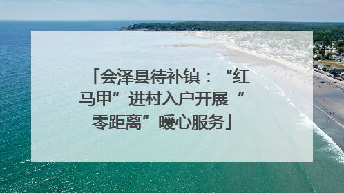 会泽县待补镇：“红马甲”进村入户开展“零距离”暖心服务