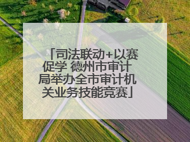 司法联动+以赛促学 德州市审计局举办全市审计机关业务技能竞赛