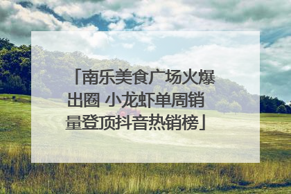 南乐美食广场火爆出圈 小龙虾单周销量登顶抖音热销榜