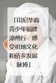 印尼华裔青少年福建漳州行：感受祖地文化和侨乡发展脉搏
