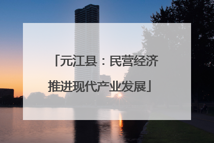 元江县：民营经济推进现代产业发展