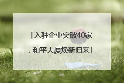 入驻企业突破40家，和平大厦焕新归来