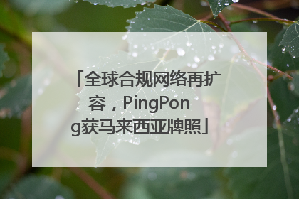 全球合规网络再扩容，PingPong获马来西亚牌照