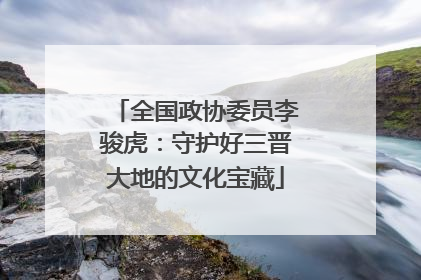 全国政协委员李骏虎：守护好三晋大地的文化宝藏