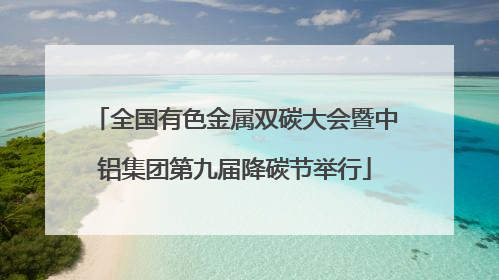 全国有色金属双碳大会暨中铝集团第九届降碳节举行
