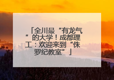 全川最“有龙气”的大学！成都理工：欢迎来到“侏罗纪教室”