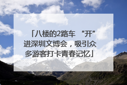 八楼的2路车 “开” 进深圳文博会，吸引众多游客打卡青春记忆