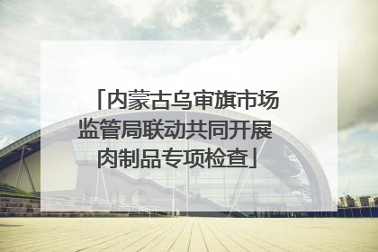 内蒙古乌审旗市场监管局联动共同开展肉制品专项检查