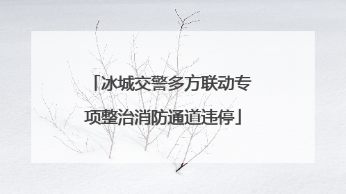 冰城交警多方联动专项整治消防通道违停