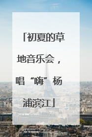 初夏的草地音乐会，唱“嗨”杨浦滨江
