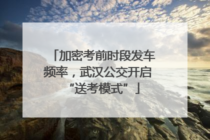 加密考前时段发车频率，武汉公交开启“送考模式”