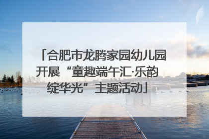合肥市龙腾家园幼儿园开展“童趣端午汇·乐韵绽华光”主题活动