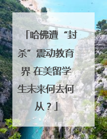 哈佛遭“封杀”震动教育界 在美留学生未来何去何从？