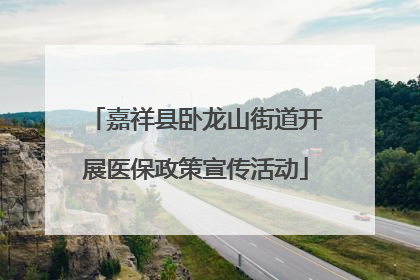 嘉祥县卧龙山街道开展医保政策宣传活动
