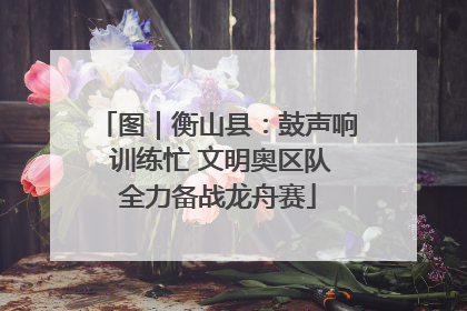 图｜衡山县：鼓声响 训练忙 文明奥区队全力备战龙舟赛