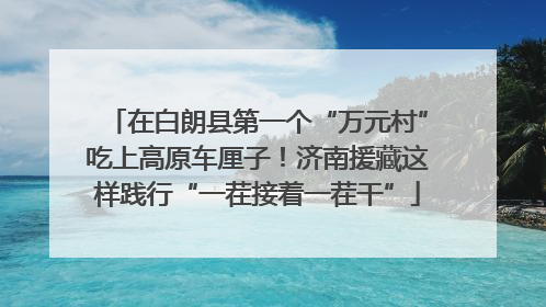 在白朗县第一个“万元村”吃上高原车厘子！济南援藏这样践行“一茬接着一茬干”