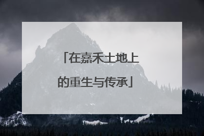 在嘉禾土地上的重生与传承